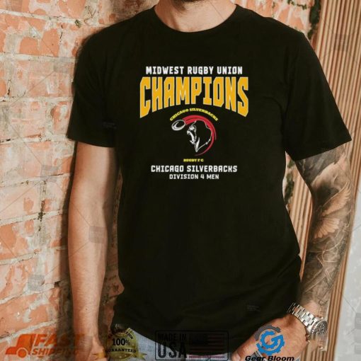 Midwest Rugby Union Champions Chicago Silverbacks Division 4 Men T Shirt