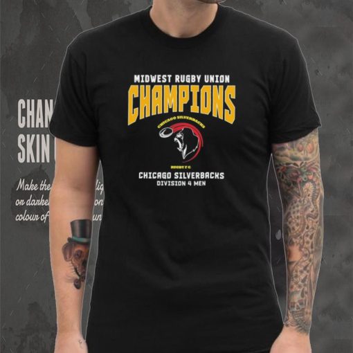 Midwest Rugby Union Champions Chicago Silverbacks Division 4 Men T Shirt