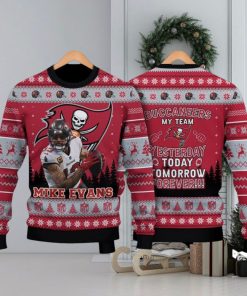 Mike Evans Tampa Bay Buccaneers My Team Forever NFL Christmas Ugly Sweater 3D Gift Christmas