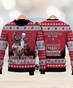 Mike Evans Tampa Bay Buccaneers My Team Forever NFL Christmas Ugly Sweater 3D Gift Christmas