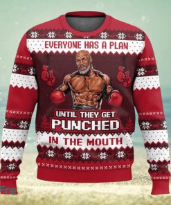 Mike Tyson Everyone Has A Plan Until They Get Punched In The Mouth 3D Sweater Christmas Gift Ugly Christmas Sweater