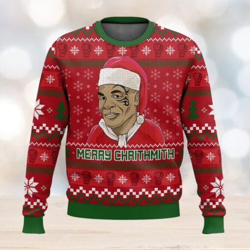 Mike Tyson Merry Chrithmith Ugly Christmas Sweater 2023 Christmas Gift 3D Sweater