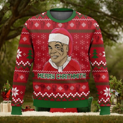 Mike Tyson Merry Chrithmith Ugly Christmas Sweater 2023 Christmas Gift 3D Sweater