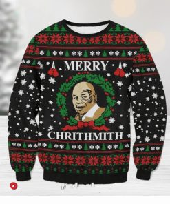 Mike Tyson Merry Chrithmith Ugly Christmas Sweaters