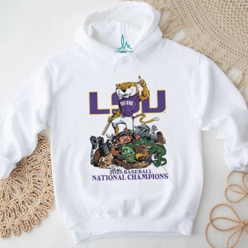 Mike the Tiger LSU 2023 baseball national champions shirt