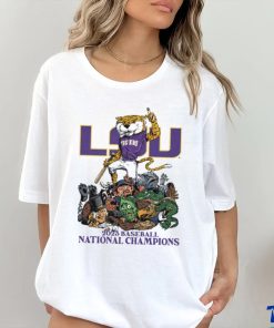 Mike the Tiger LSU 2023 baseball national champions shirt