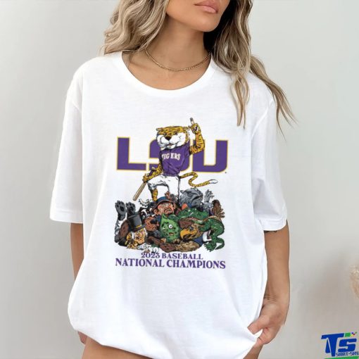 Mike the Tiger LSU 2023 baseball national champions shirt