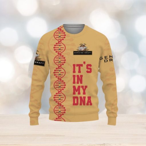 Miller Genuine Draft Beers It’s In My DNA Christmas Sweater