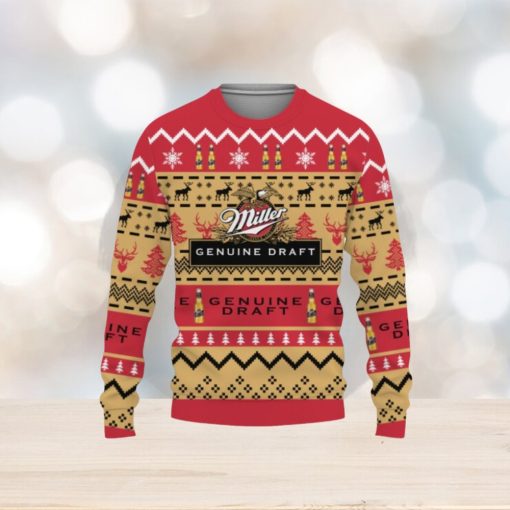 Miller Genuine Draft Beers Shirts Beer Vintage Logo Christmas Sweater