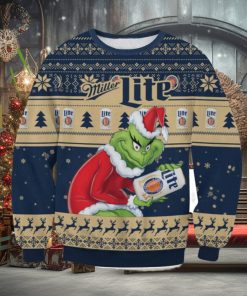 Miller Light Grinch AOP Ugly Christmas Sweater Christmas Gift For Men And Women