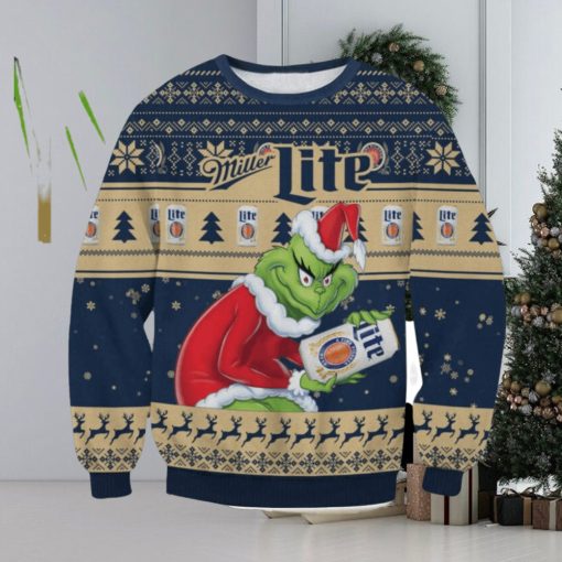 Miller Light Grinch AOP Ugly Christmas Sweater Christmas Gift For Men And Women