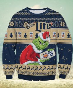 Miller Light x The Grinch Ugly Christmas Sweater