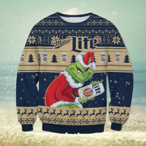 Miller Light x The Grinch Ugly Christmas Sweater