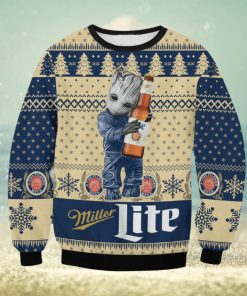 Miller Lite Baby Groot Ugly Christmas Sweater