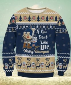 Miller Lite Merry Kissmyass Ugly Sweater Christmas Gift For Men And Women