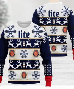 Miller Lite Ugly Christmas Sweater 3D All Over Printed Sweaters Christmas Gift