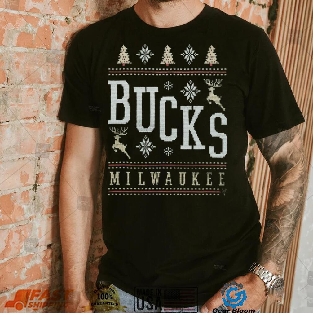 Milwaukee Bucks Holiday Crewneck Shirt Milwaukee Bucks Holiday Crewneck Shirt
