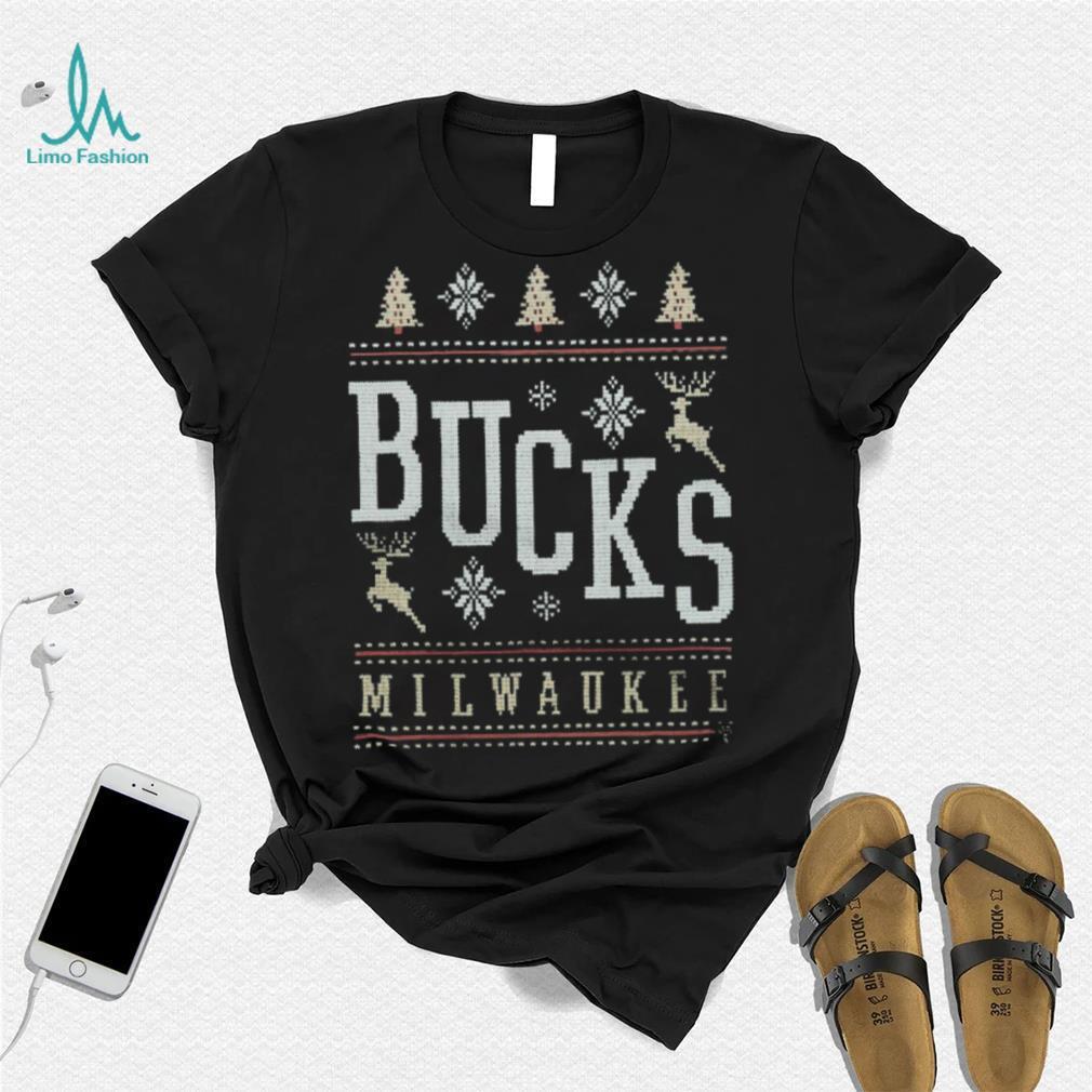 Milwaukee Bucks Holiday Crewneck Shirt Milwaukee Bucks Holiday Crewneck Shirt