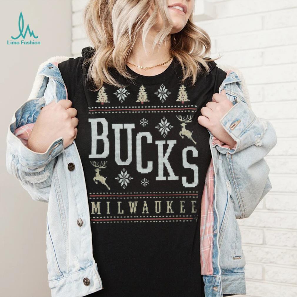 Milwaukee Bucks Holiday Crewneck Shirt Milwaukee Bucks Holiday Crewneck Shirt