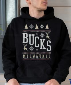 Milwaukee Bucks Holiday Ugly Christmas T Shirt