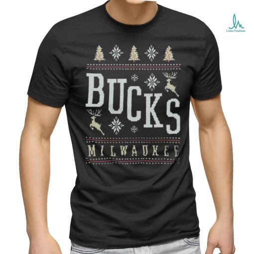 Milwaukee Bucks Holiday Ugly Christmas T Shirt