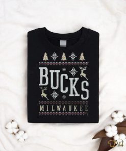 Milwaukee Bucks Holiday Ugly Christmas T Shirt