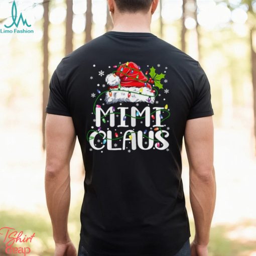 Mimi Claus Shirt Christmas Lights Pajama Family Matching T Shirt