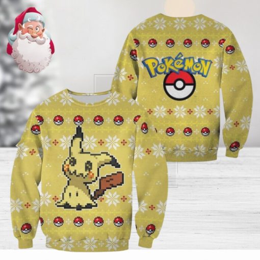 Mimikyu Pokemon Christmas AOP Sweater