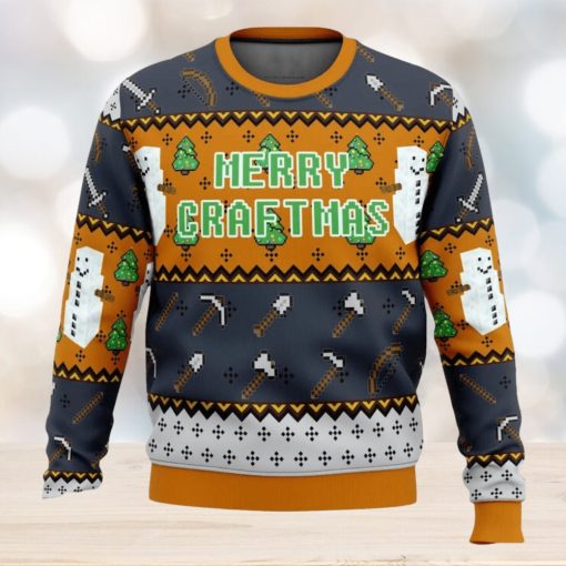 Minecraft Minecraftmas Ugly Christmas Sweater 3D All Over Printed Christmas Sweaterr