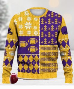 Minnesota Retro Football American Ugly Christmas Sweater For Men And Women