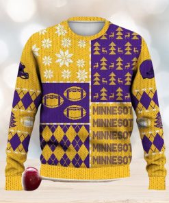 Minnesota Retro Football American Ugly Christmas Sweater For Men And Women