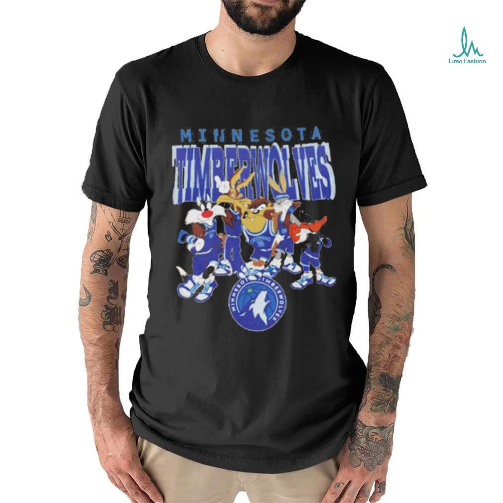 Minnesota Timberwolves Looney Tunes Nba Basketball Shirt Minnesota Timberwolves Looney Tunes Nba Basketball Shirt