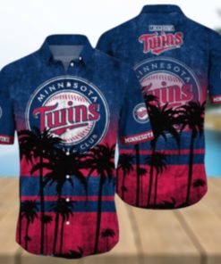 Minnesota Twins MLB Logo Coconut Tropical Hawaiian Shirt Beach Gift For Fans