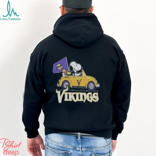Minnesota Vikings Fan Snoopy Cartoon Sports T Shirt
