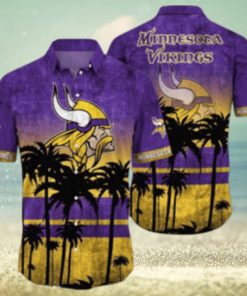 Minnesota Vikings Logo Coconut Tropical Hawaiian Shirt Beach Gift For Fans