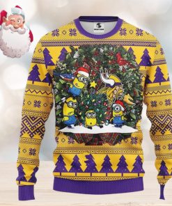 Minnesota Vikings Minion Christmas AOP Sweater