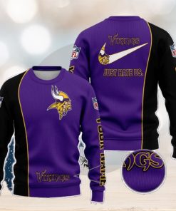 Minnesota Vikings NFL Just Hate Us Personalized For Fans Sweater New