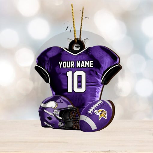 Minnesota Vikings NFL Sport Ornament Custom Name And Number