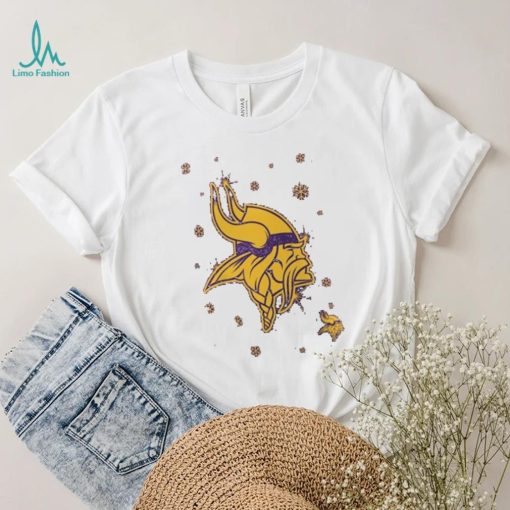 Minnesota Vikings Sparkle Christmas Graphic T Shirt