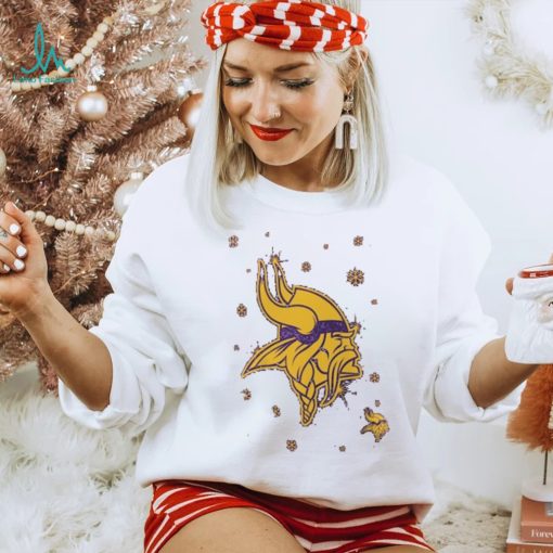 Minnesota Vikings Sparkle Christmas Graphic T Shirt