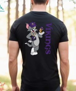 Minnesota Vikings T Shirt Print Tom And Jerry Nfl Tom And Jerry Tshirt For Fans