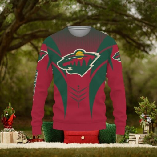 Minnesota Wild Football American Day, Sport Teams Champion 3D Shirt Christmas Sweater