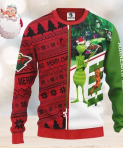 Minnesota Wild Grinch & Scooby Doo Christmas AOP Sweater