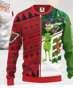 Minnesota Wild Grinch & Scooby Doo Christmas AOP Sweater