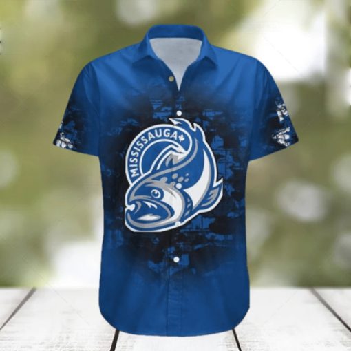 Mississauga Steelheads Hawaii Shirt Set Camouflage Vintage   Ca Hockey