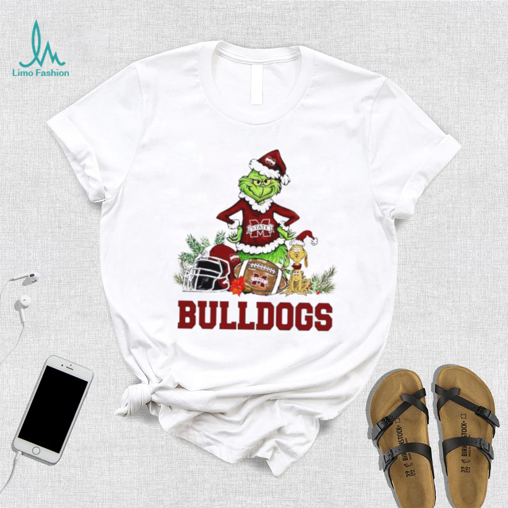 Mississippi State Bulldogs Grinch and Max dog funny Christmas shirt Mississippi State Bulldogs Grinch and Max dog funny Christmas shirt