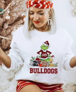 Mississippi State Bulldogs Grinch and Max dog funny Christmas shirt, hoodie, sweater, long sleeve and tank top Mississippi State Bulldogs Grinch and Max dog funny Christmas shirt