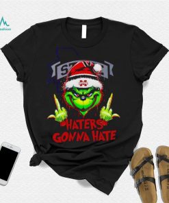 Mississippi State Bulldogs Grinch middle finger haters gonna hate shirt