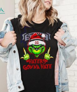 Mississippi State Bulldogs Grinch middle finger haters gonna hate shirt