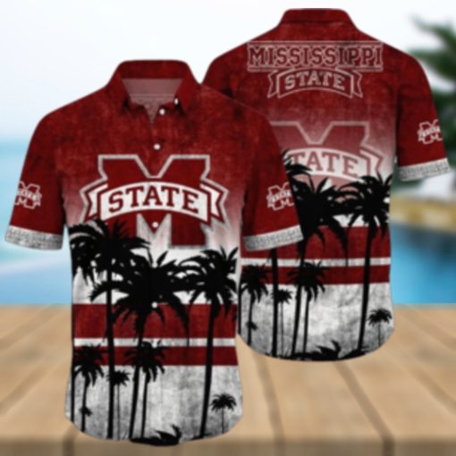 Mississippi State Bulldogs Logo Coconut Tropical Hawaiian Shirt Beach Gift For Fans